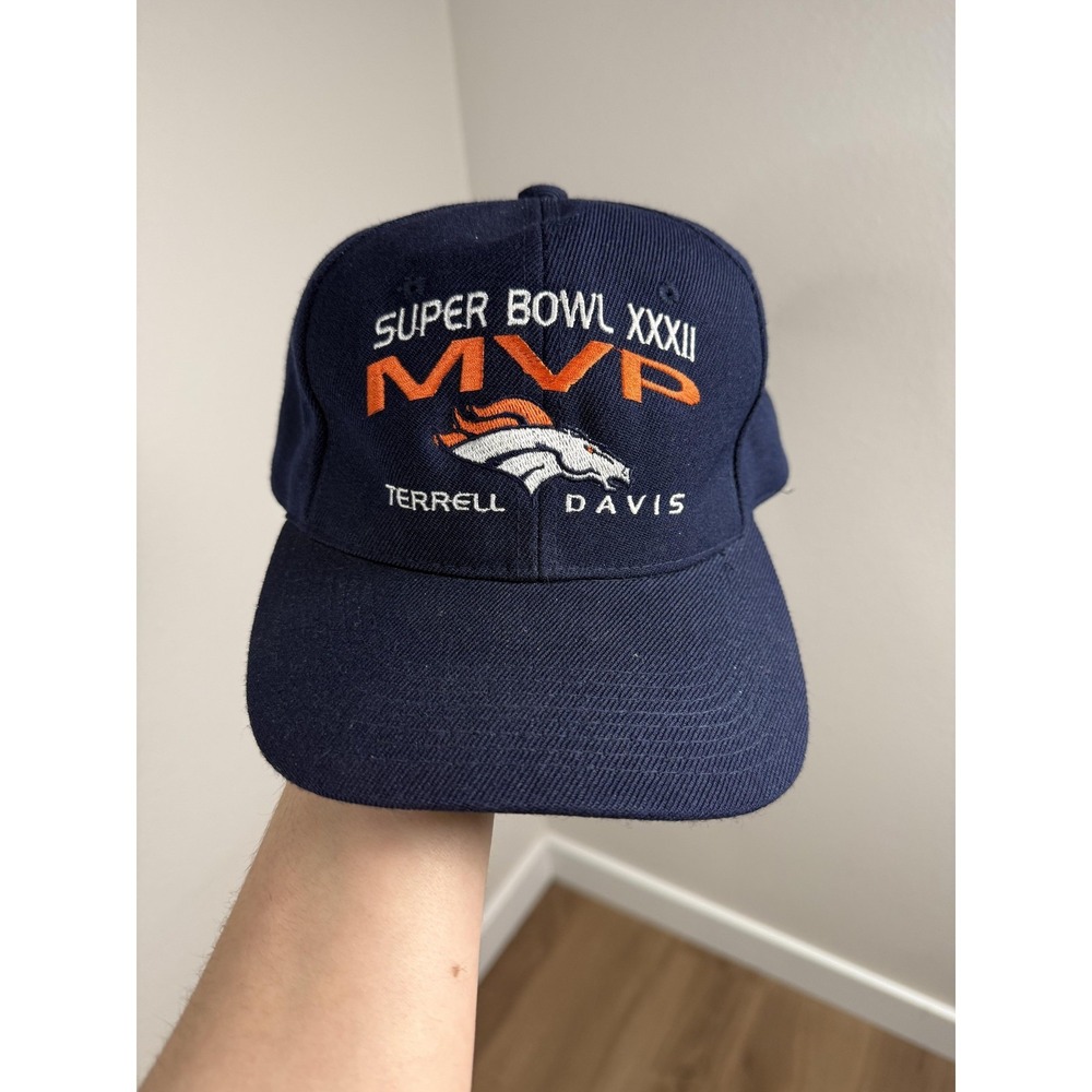 Vintage Denver Broncos Hat Cap Snap Back One Size NFL Football‎ MVP Headmaster